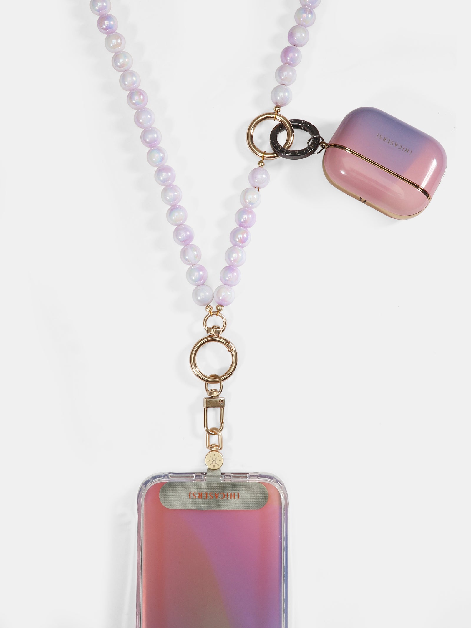 Pearl Cross-body Charm - Pink