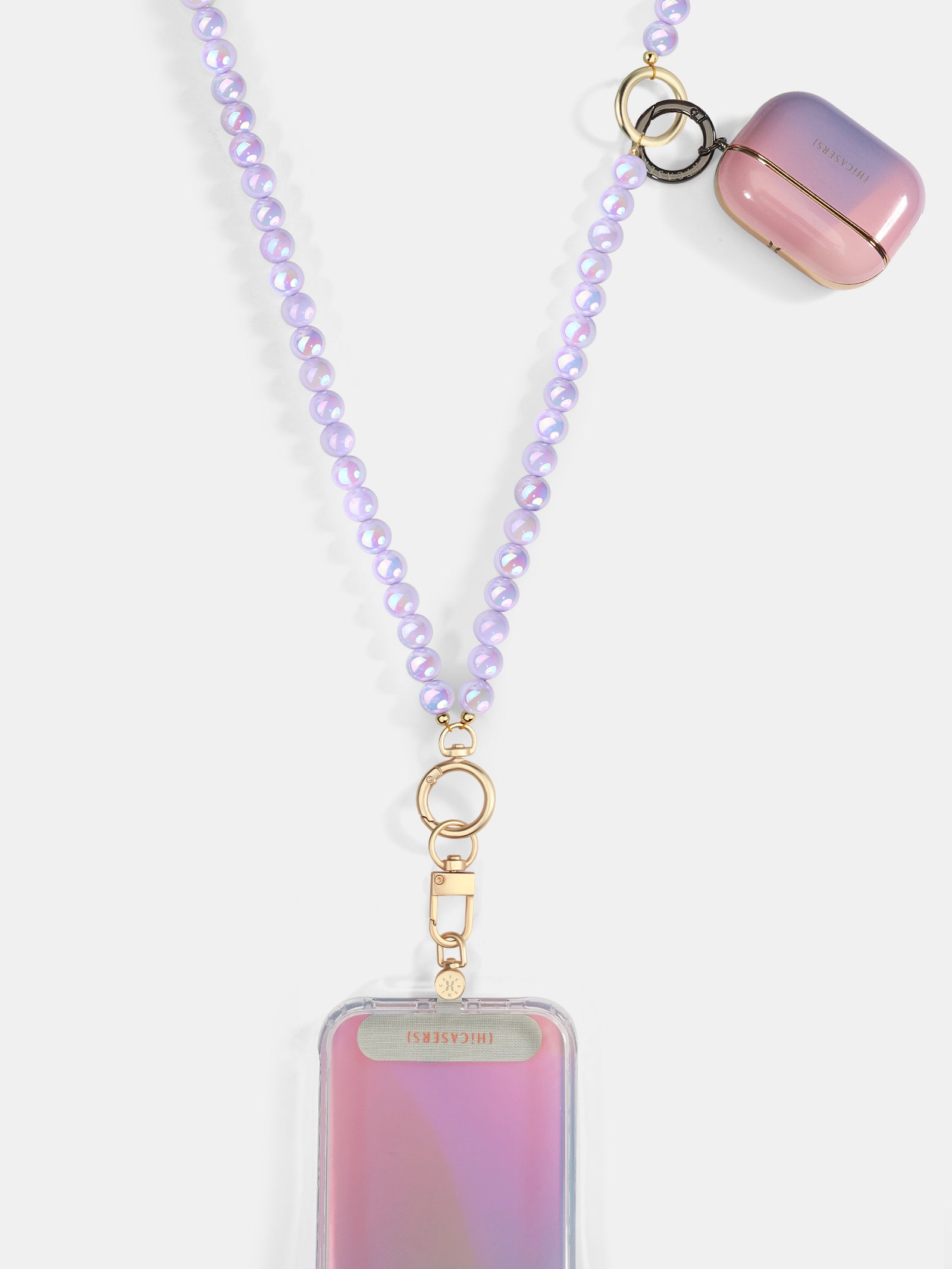 Pearl Cross-body Charm - Pink